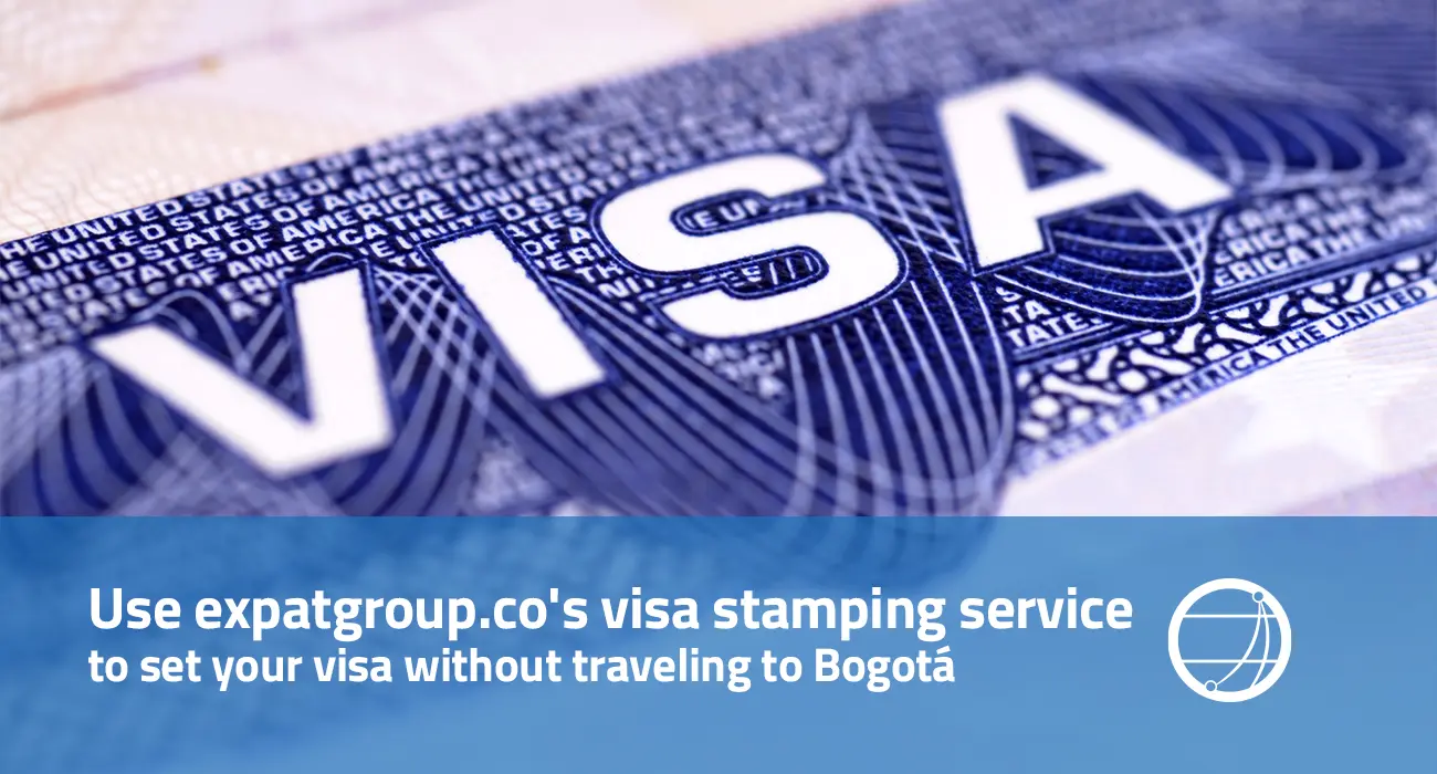 Use backup.expatgroup.co's visa stamping service to set your visa without traveling to Bogotá