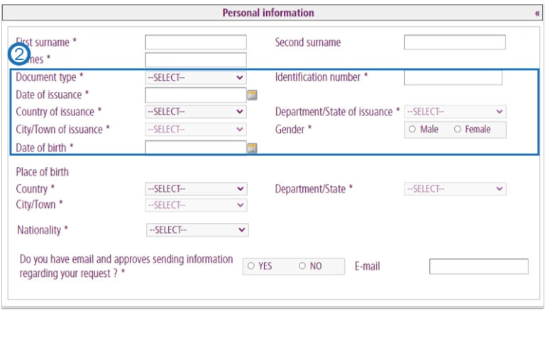 Select the document type
