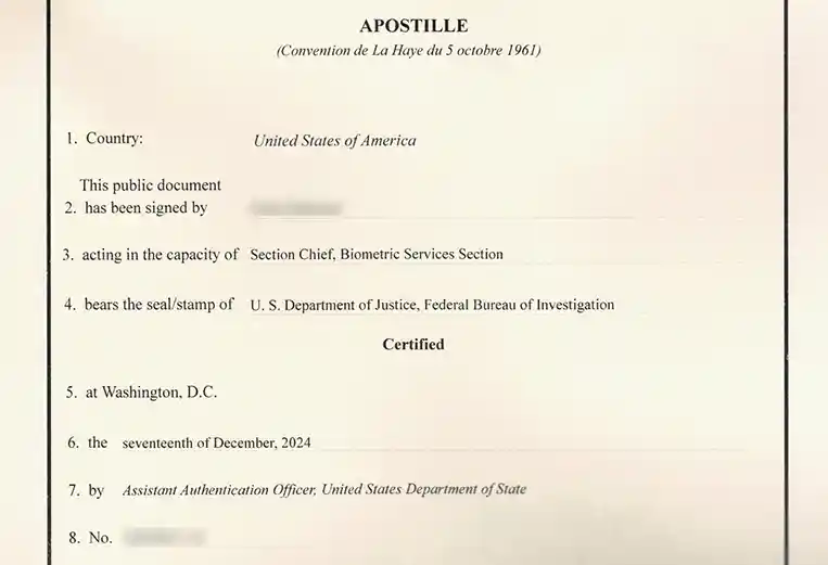 Washington D.C. Apostille