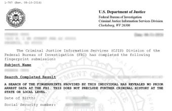 FBI Background Check from Barranquilla