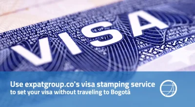 Use backup.expatgroup.co's visa stamping service to set your visa without traveling to Bogotá
